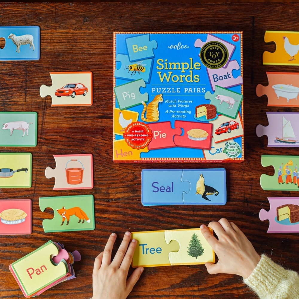 eeBoo - Simple Words Puzzle Pairs - Educational Puzzle for Kids - Image 2