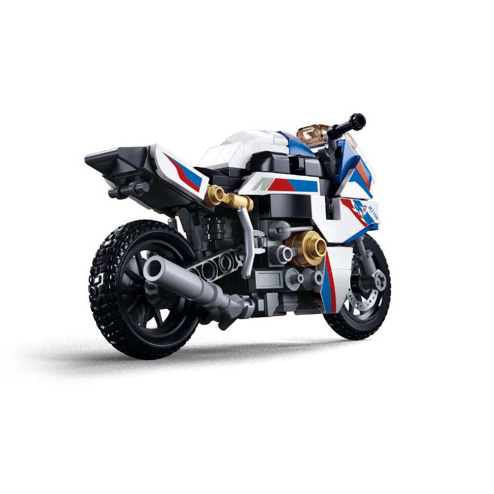 Sluban Building Set: Model Bricks - S1000MS Motorcycle - 242pcs - Image 4