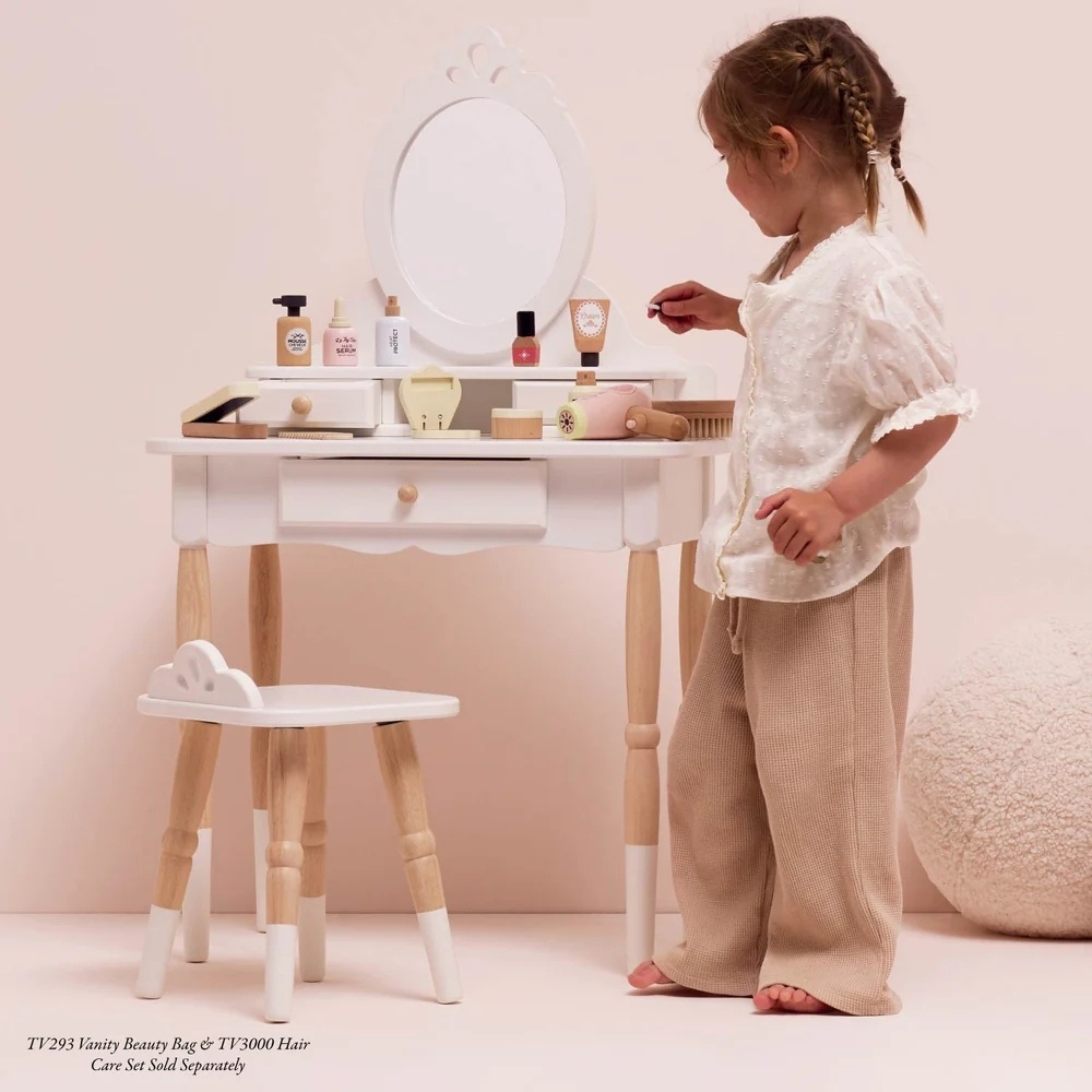 Le Toy Van - Dressing-up Vanity Table & Stool - Image 2
