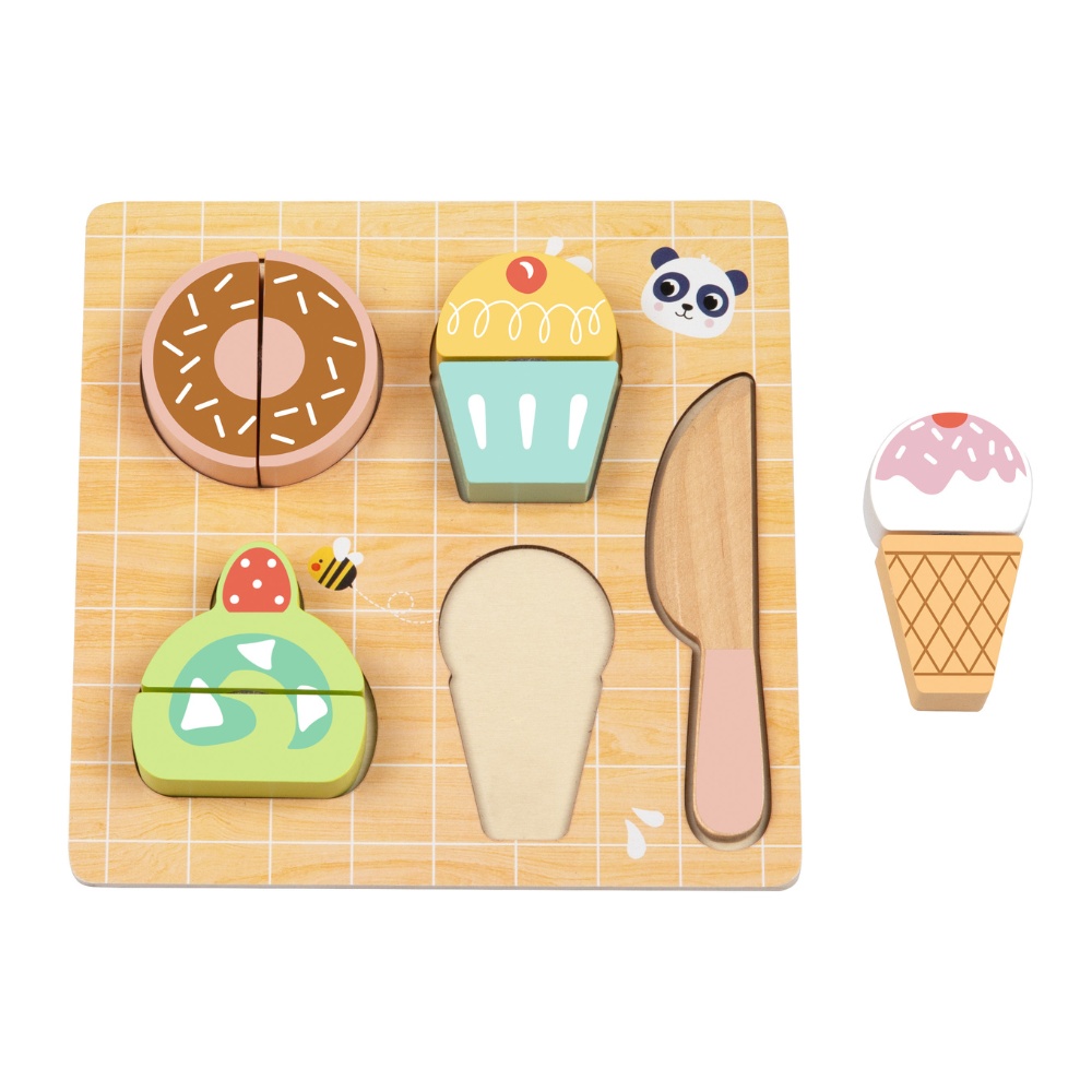 hi Pando - Wooden Cutting Food - Dessert - 10pcs - Image 5