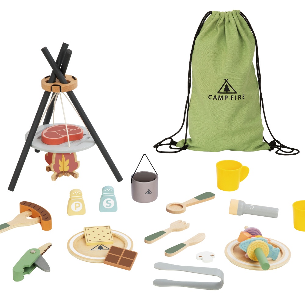TookyToy - Pretend Play Cooking By The Campfire Toy Set