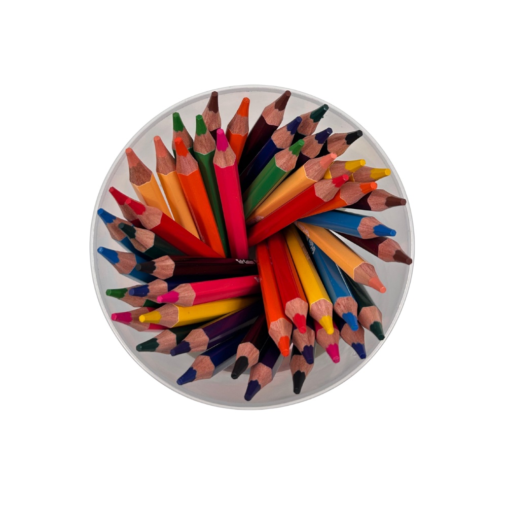 Toy Color - Jumbo Wooden Pencils - 5mm Lead Jar - 12 Colours - 48pcs - Image 3