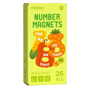 Mideer - Number Magnets - Fruit & Vegetable Number Mangets - 26pcs