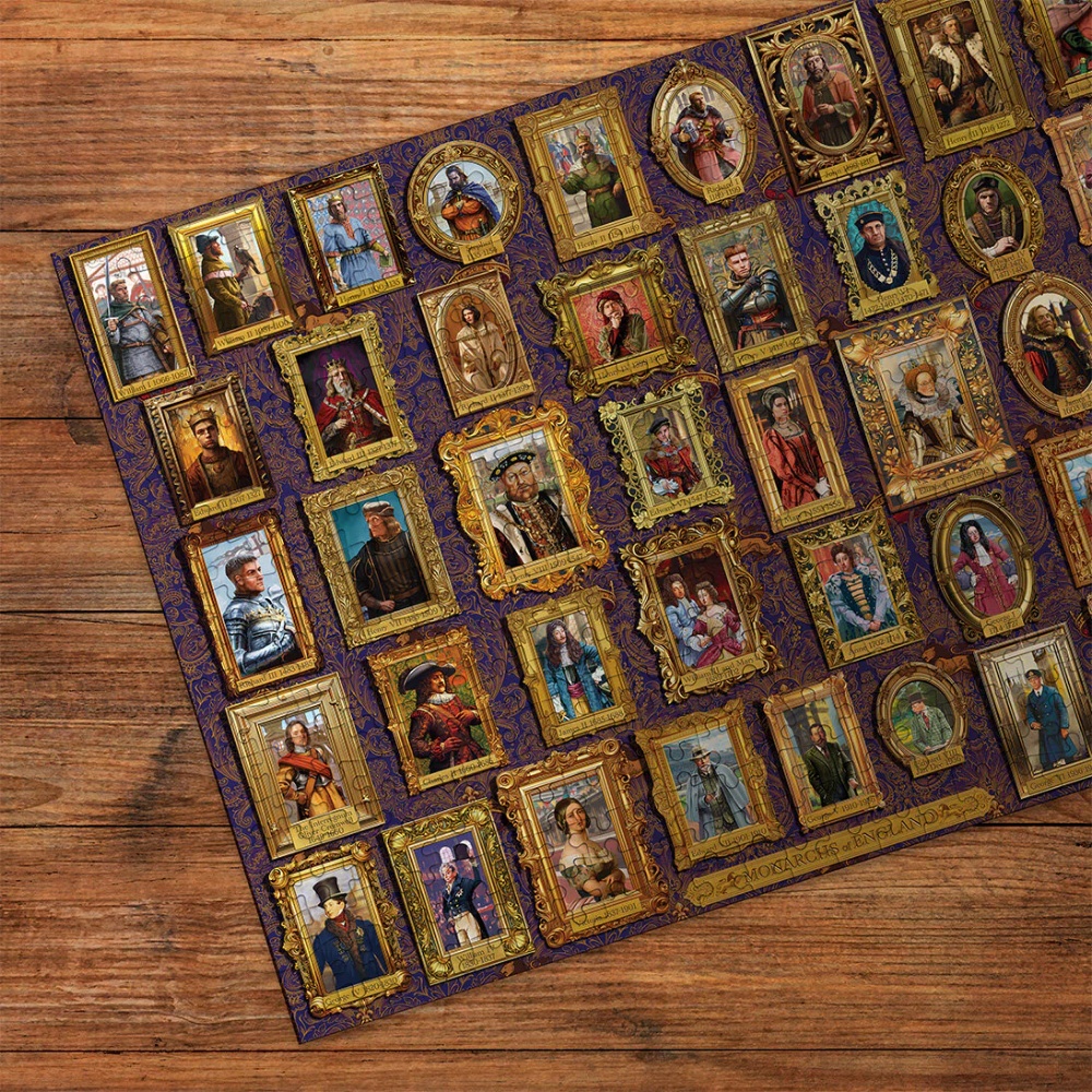 Gibsons - Monarchs of England - 1000 Piece Jigsaw Puzzle - Image 2