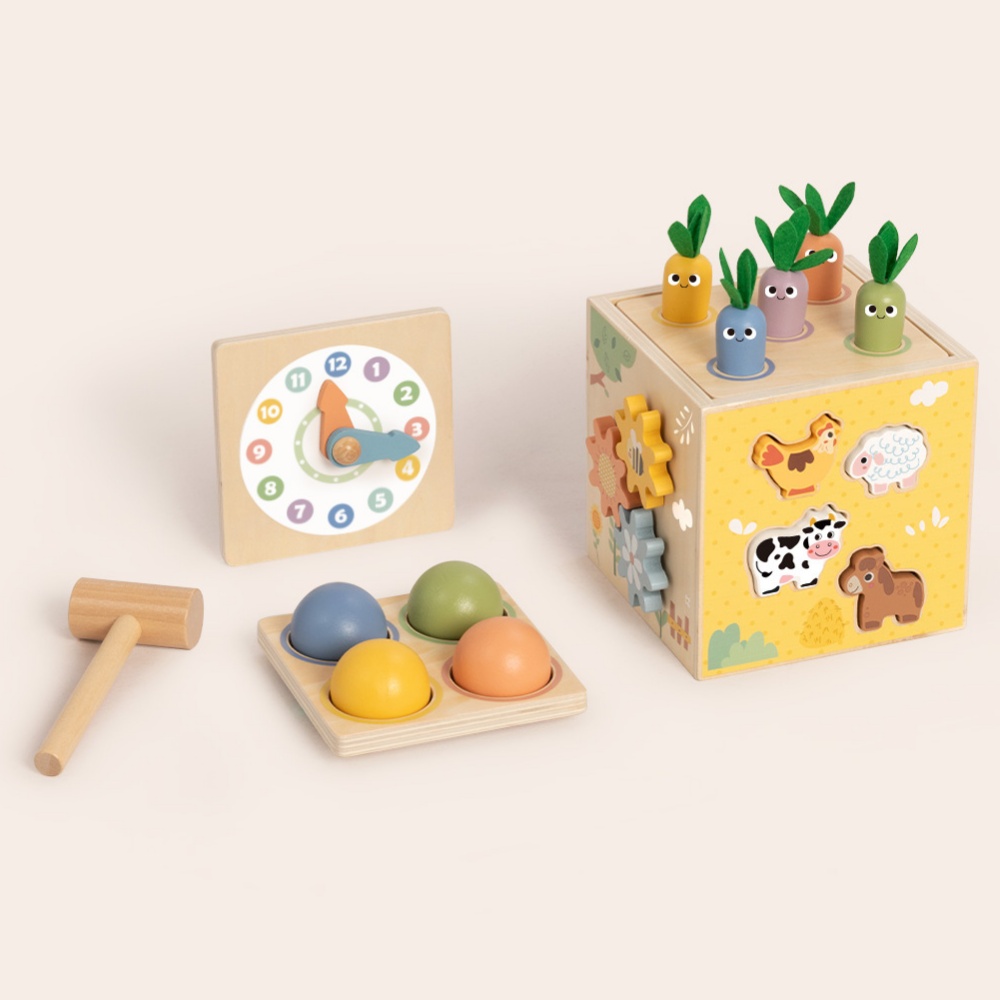 TookyToy - Wooden Play Cube Activity Toy - Image 6
