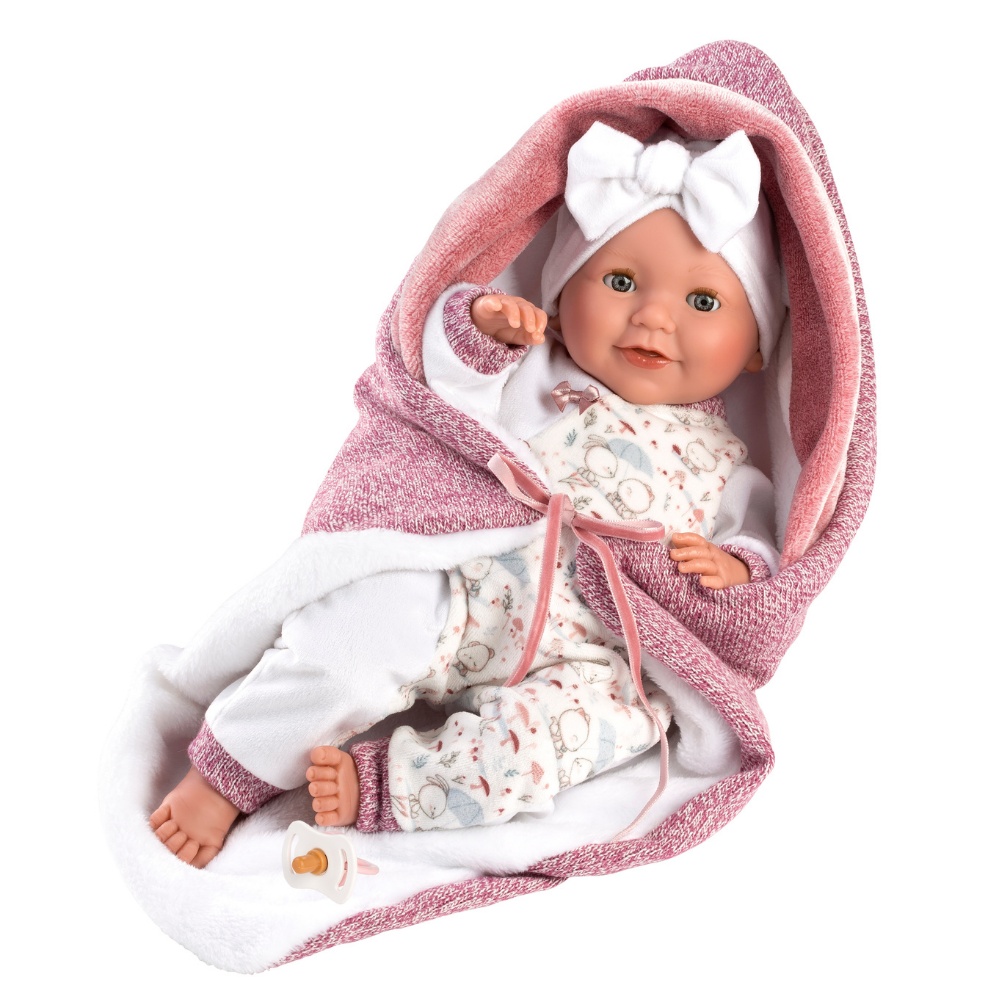 Llorens - Baby Girl Doll with Clothing & Bed Cushion: Heidi - 42cm