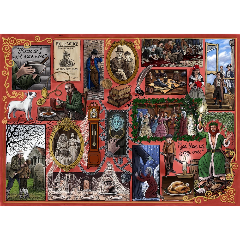 Gibsons - Book Club: Charles Dickens - 1000 Piece Jigsaw Puzzle - Image 3