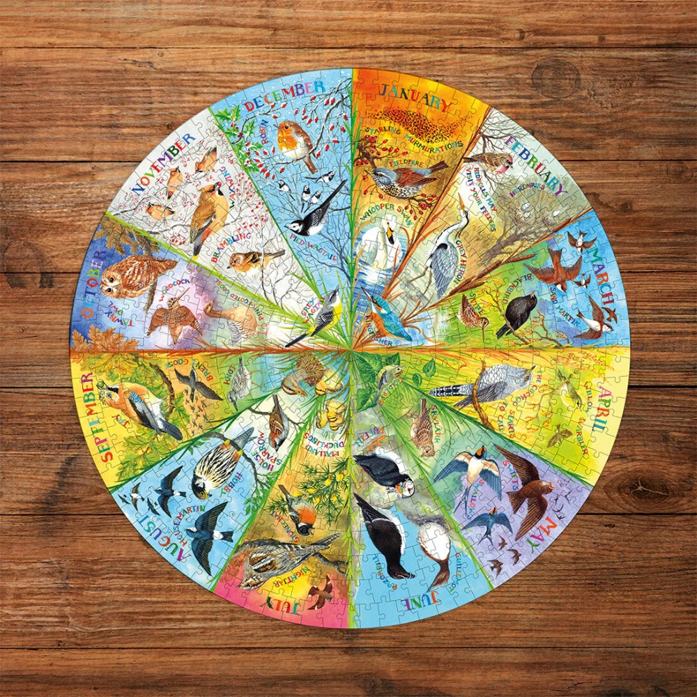 Gibsons - RSPB: Birds of the Year - 500 Piece Circular Jigsaw Puzzle - Image 3
