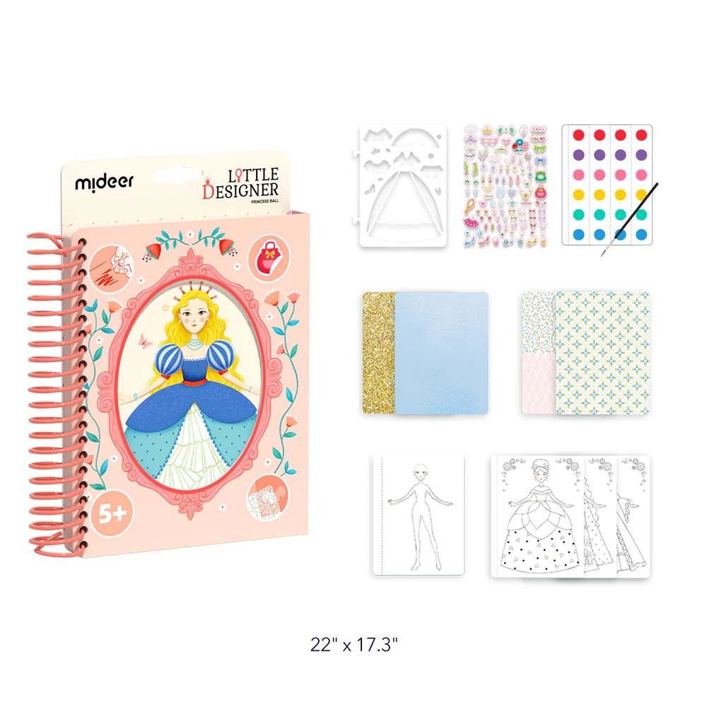 Mideer - Little Designer Arts & Crafts Book Set - Princess Ballet - Image 8