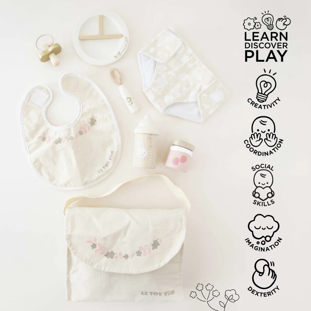 Le Toy Van - Dolls Nursing Kit and Bag - 8pcs - Image 7