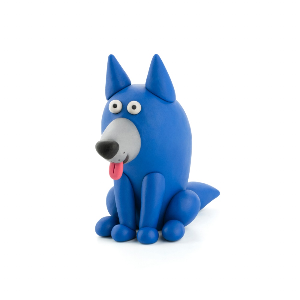 Hey Clay - Modelling Air-Dry Clay with Fun Interactive App - Wolf, Fox, Squirrel, Series Forest Animals, 6 cans - Image 5