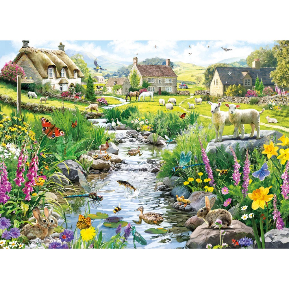 Gibsons - Babbling Brook - 1000 Piece Jigsaw Puzzle - Image 2
