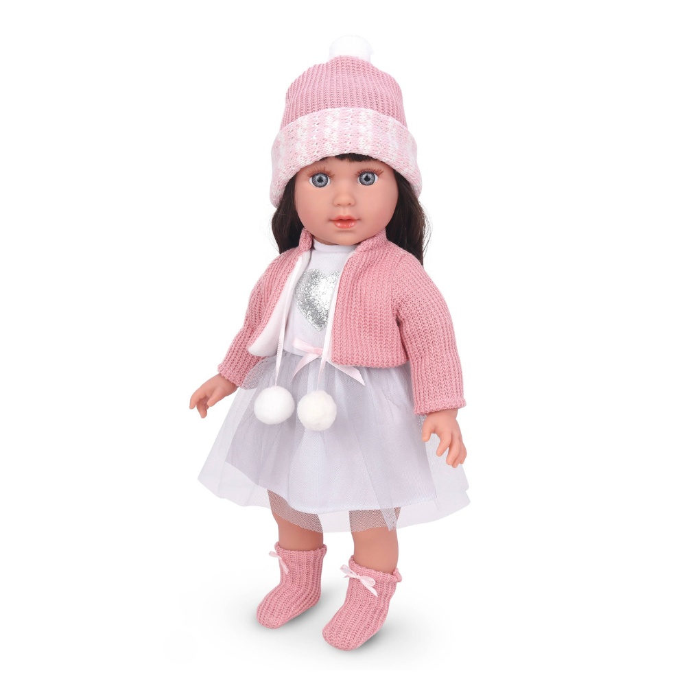Fashion Doll with Sound - Esther - Dress, Beanie & Shoes - 40cm-**