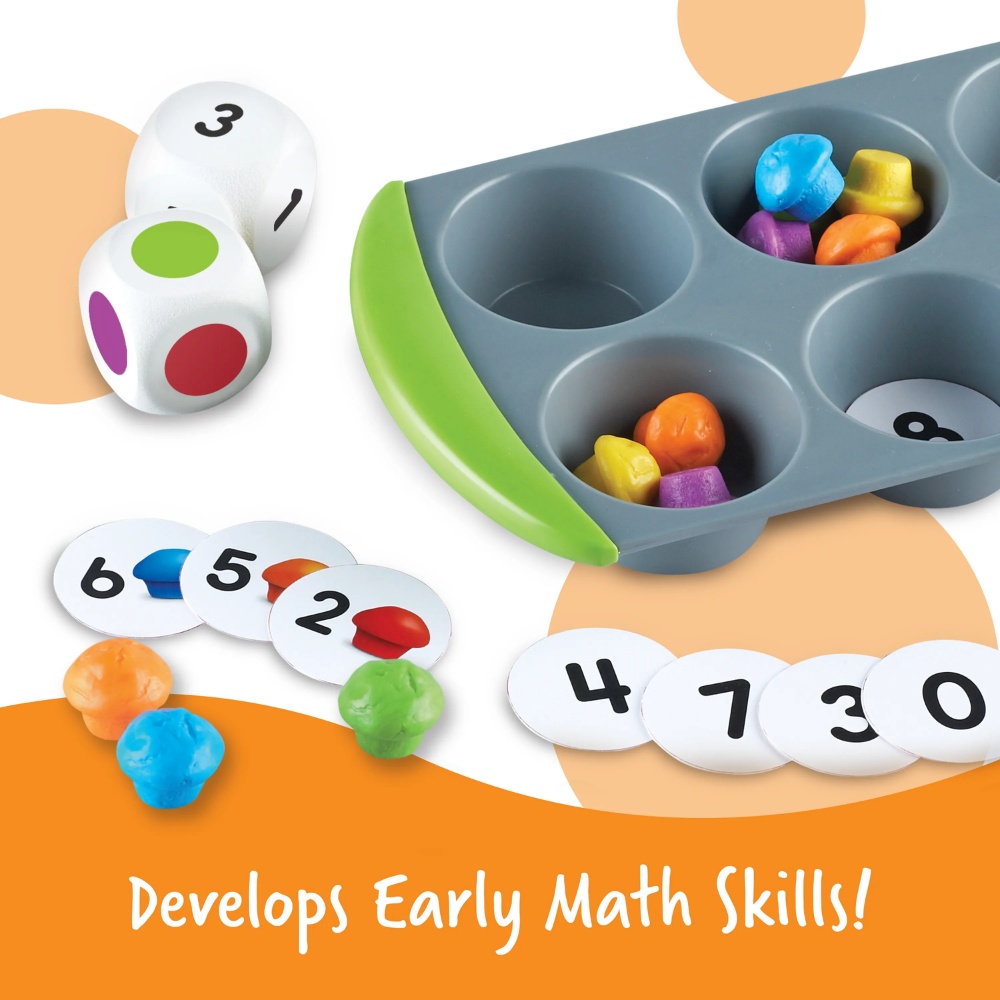 Learning Resources - Muffin Match Up: Counting Colour Sorting Fine Motor Toy for Toddlers - Image 2