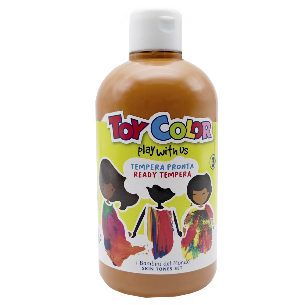 Toy Color - Superwashable Ready-Mix Tempera Paint for Kids - Skin Tone Shades - Bulk Pack 6 x 500ml - Image 2