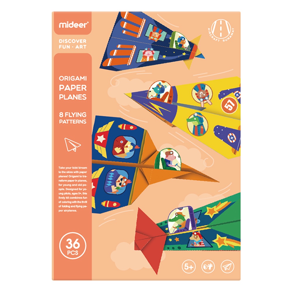 Mideer - Origami Paper - Classic Planes - 36pcs - Image 4