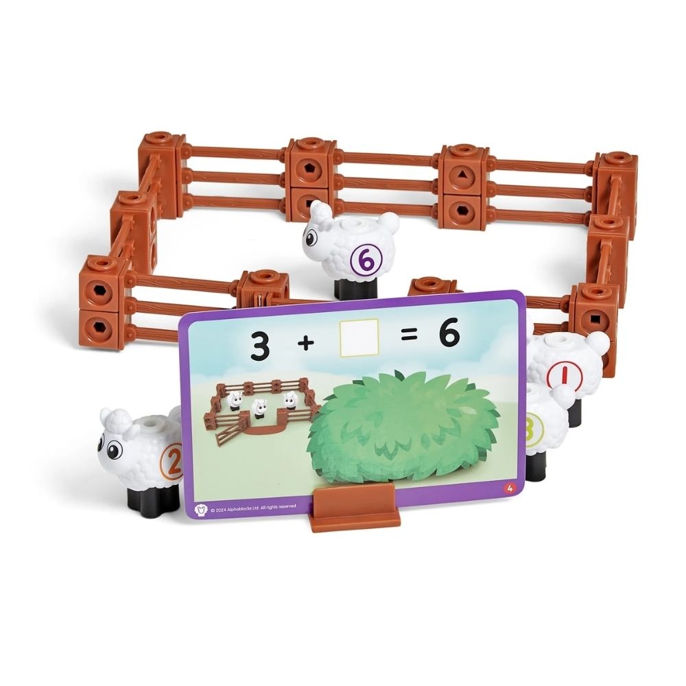 Hand2Mind - MathLink® Cubes Activity Set Numberblocks® Sheep Farm - Image 5