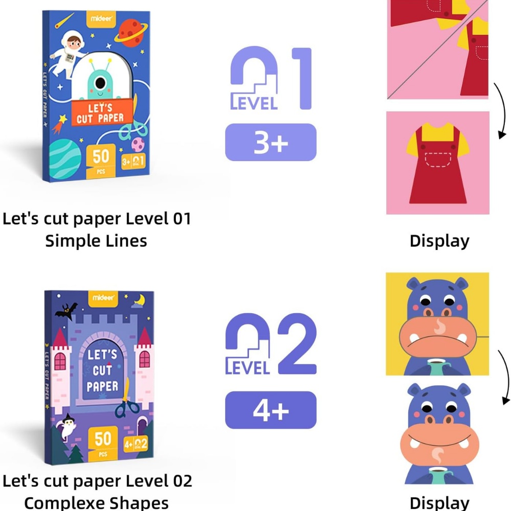 Mideer - Beginner Level Let's Cut Paper Arts & Crafts Set - Image 5