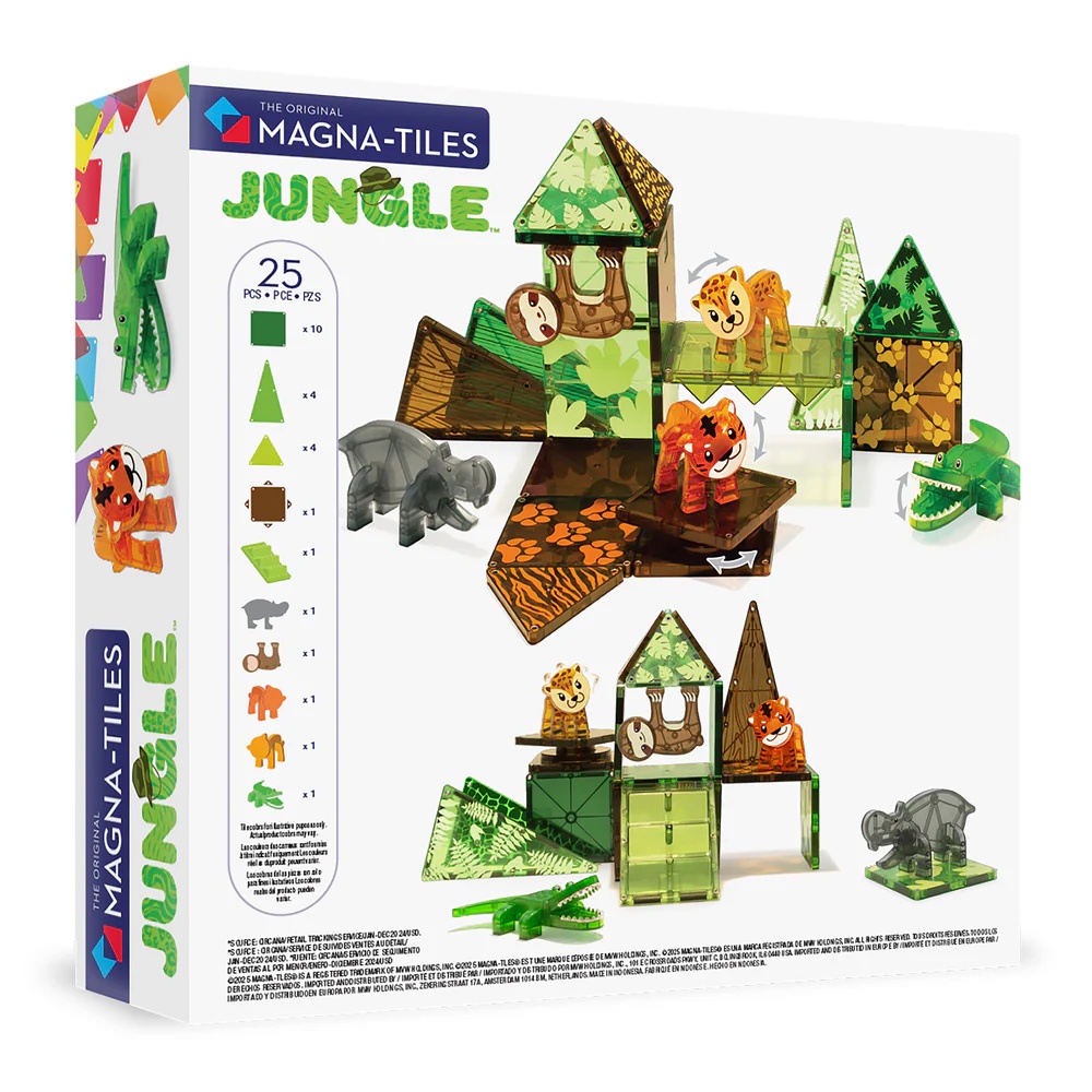 Magna-Tiles - Magnetic Construction Set - Jungle Animals Set - 25pcs - Image 8