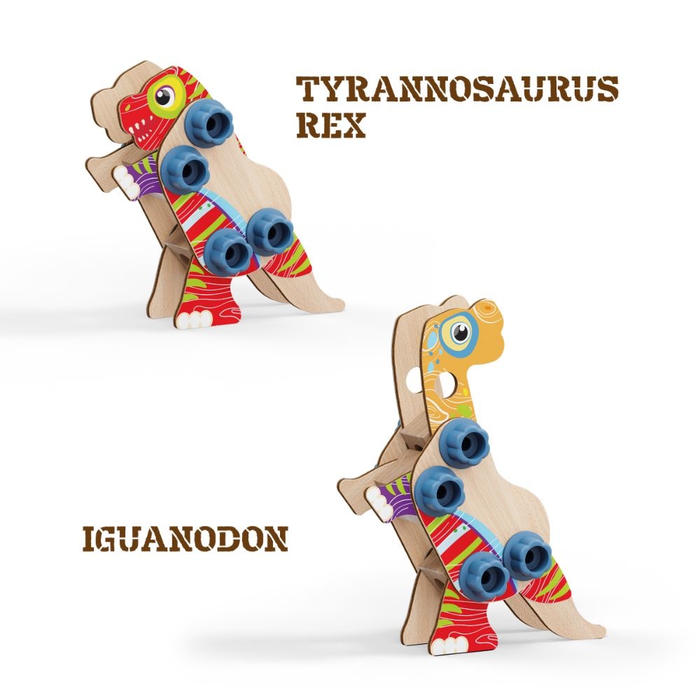 Quercetti - Play Bio Wood Dino - Image 2