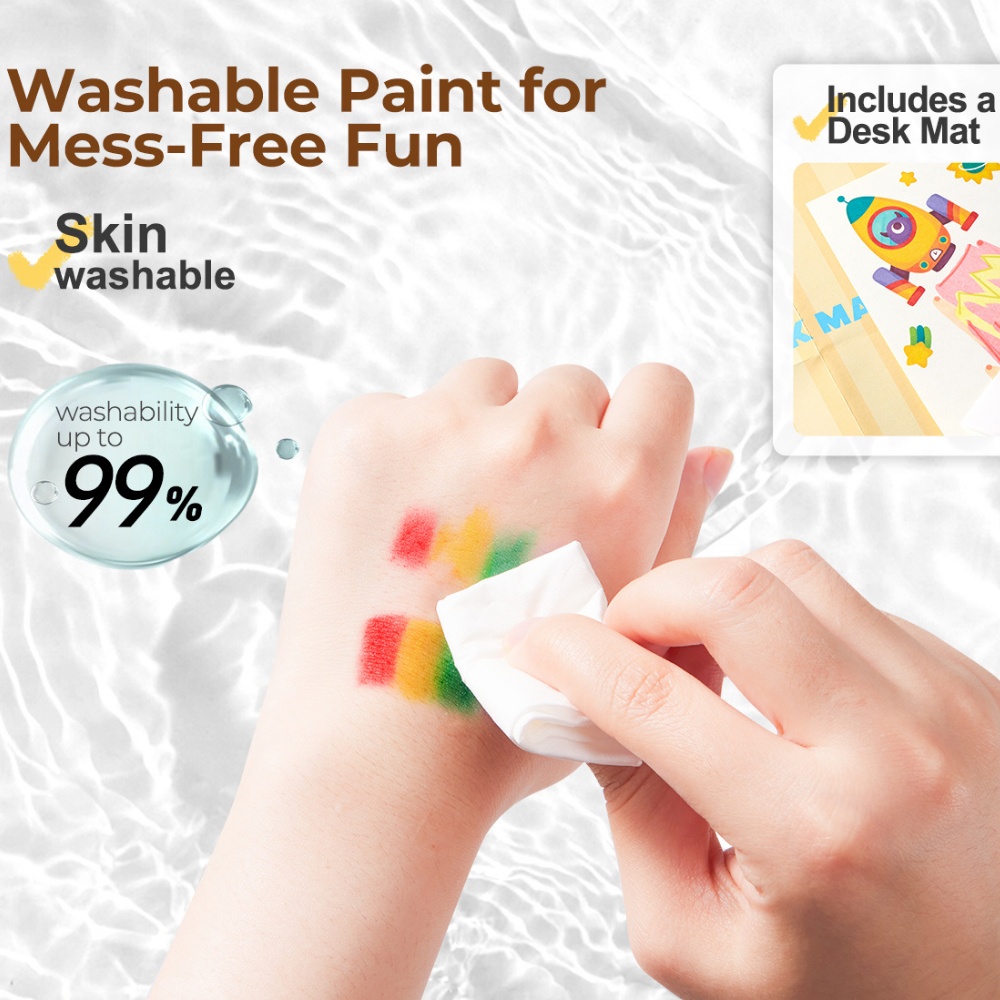 Jar Meló - Carnival Party - Squeegee Painting Arts and Crafts Kit for Kids - Image 6