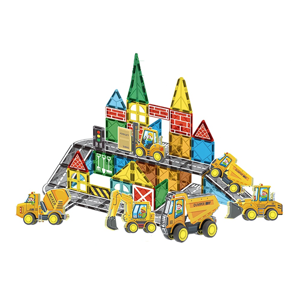 Magnetic Tiles - Truck Construction Set - 30 Pieces - Image 2