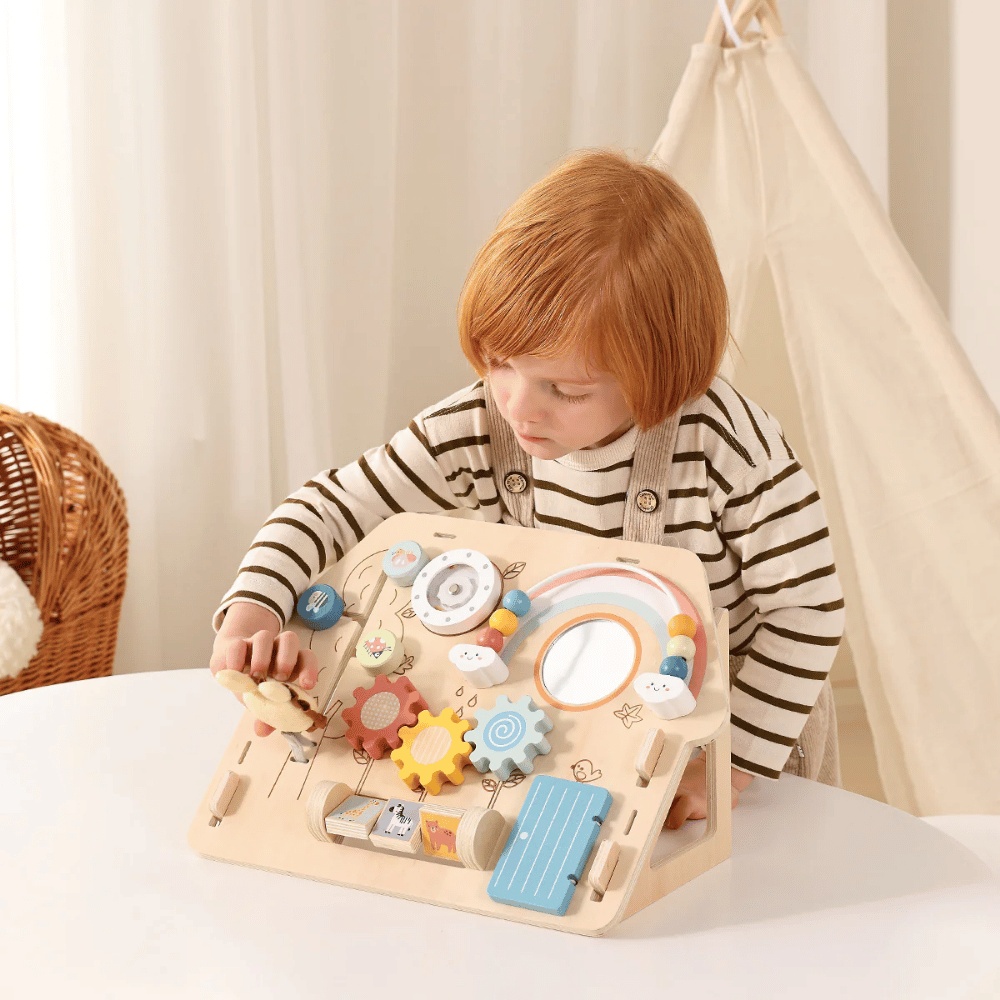 TookyToy - 2-in-1 Montessori Activity Busy Board - Image 3