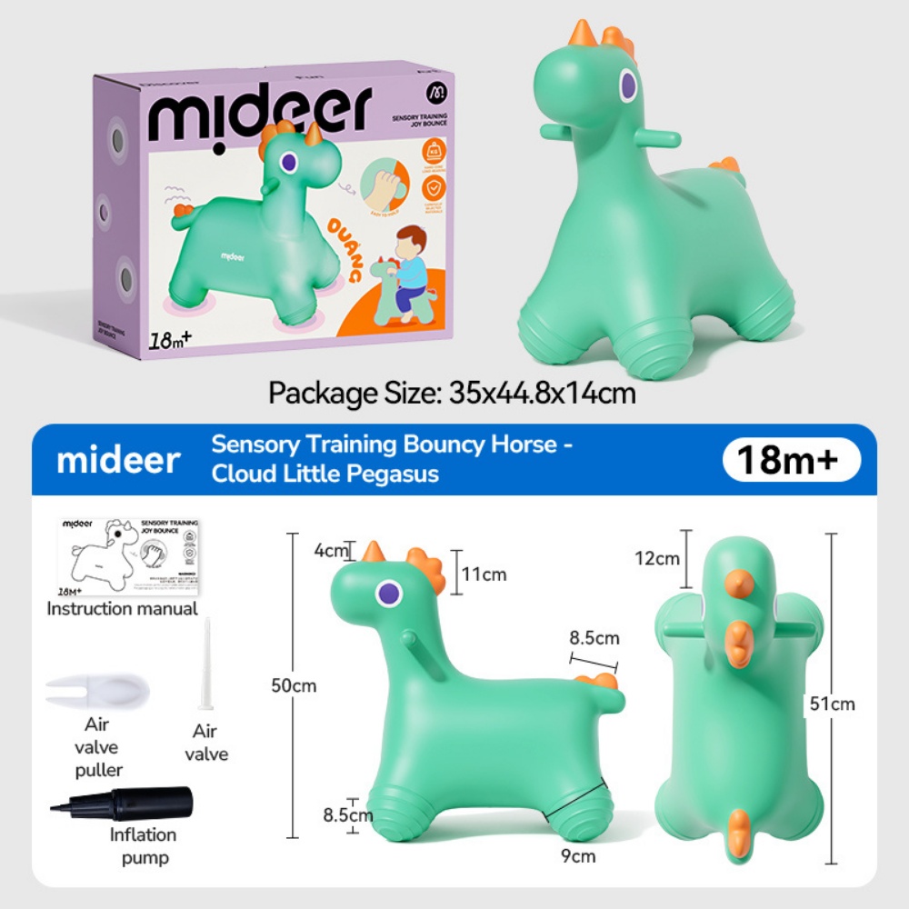 Mideer - Sensory Bounce Jumper Unicorn - Indoor & Outdoor for Ages 18 Months+ - Image 2