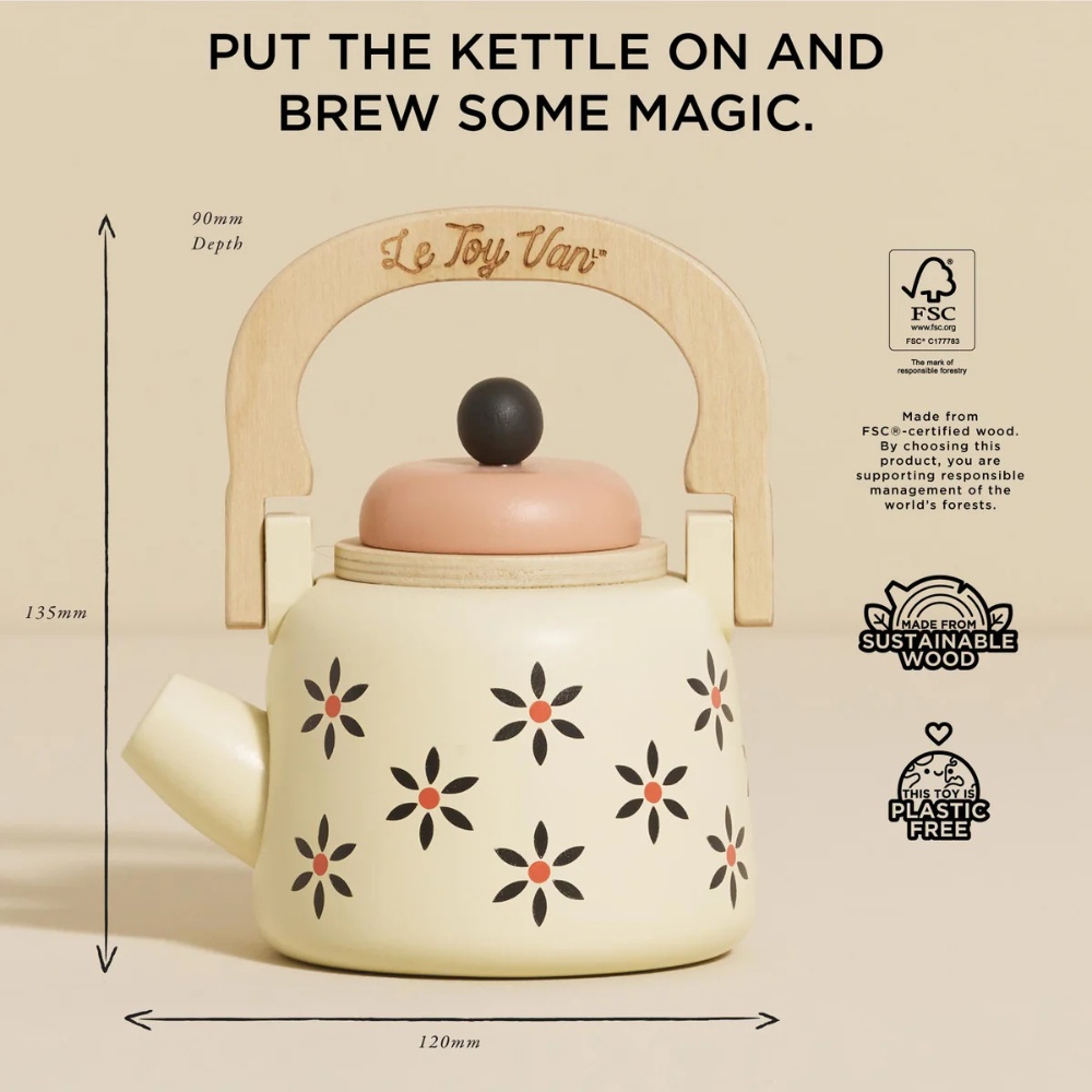 Le Toy Van - Wooden Vintage Kettle - Image 4