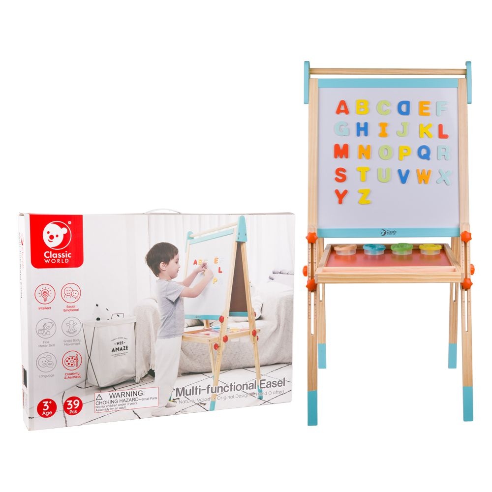 Classic World - Multi-Functional Art Easel & Blackboard - 54 x 45 x 113cm - Image 7