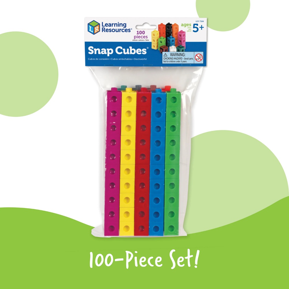 Learning Resources - Snap Cubes®, Maths Counting Set 100 for Kids Ages 5+ - Image 4