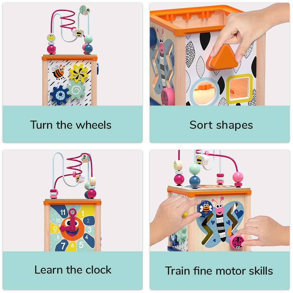 TopBright - 5-in-1 Insect Play Cube: Montessori Activity Toy - Image 7
