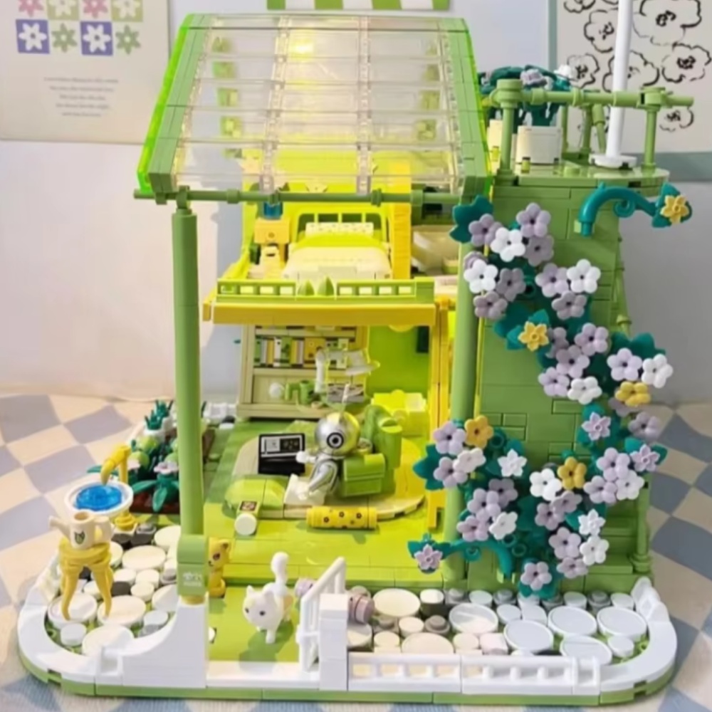 Sluban Building Set: Pleyerid - Spring Cottage With USB Light - Image 6