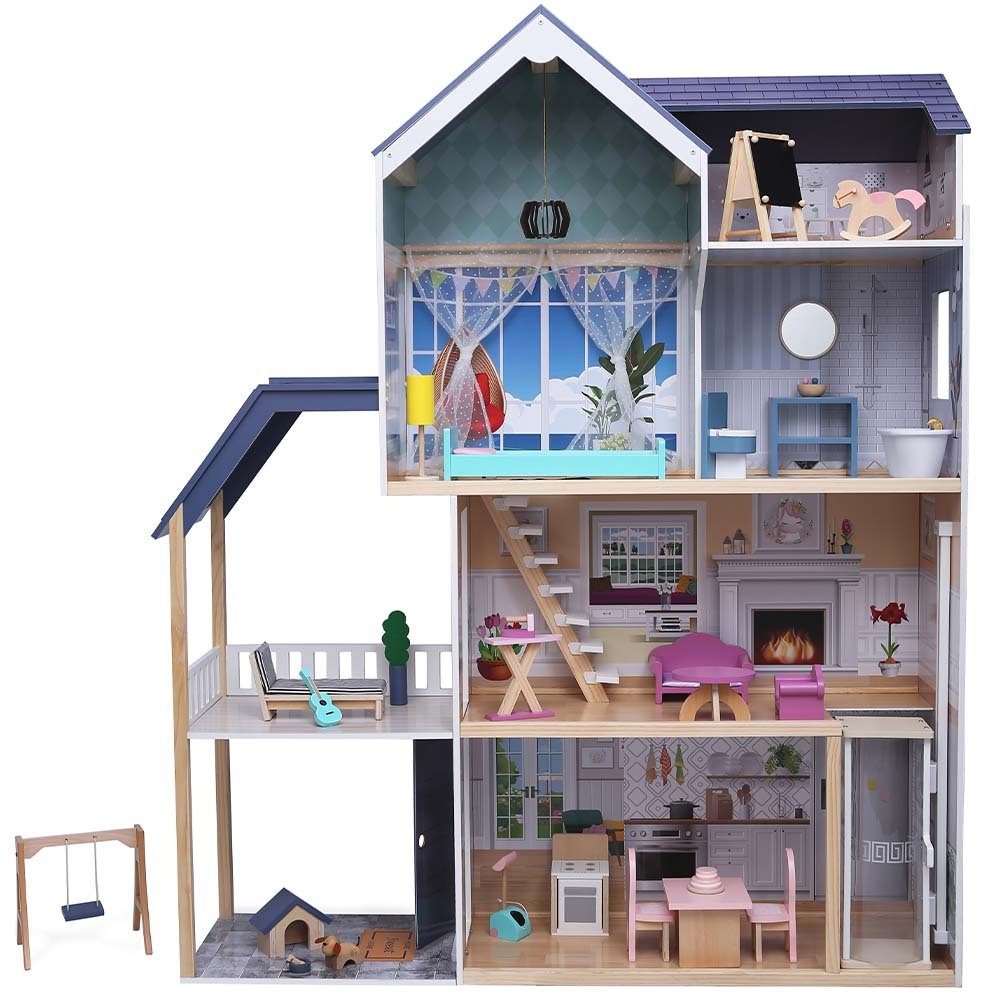 Greenbean - Nora Mansion Doll House & 28 Accessories - Image 4