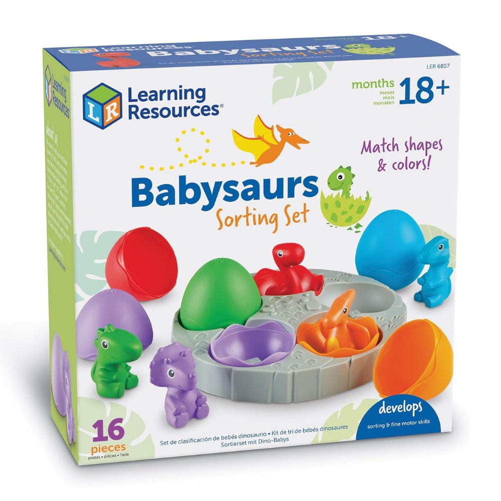 Learning Resources - Babysaurs Dinosaur Set: Counting Colour Sorting Toy for Toddlers - Image 5