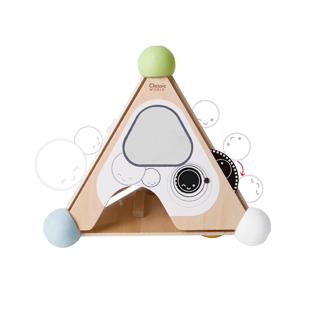 Classic World - Pyramid Activity Box - Four Sided Multi-Activity Busy Board - Image 6