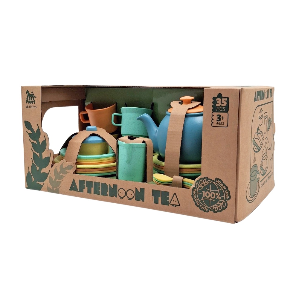 Mingli Toys - Pretend & Play - Afternoon Tea Set - 15 Pieces - Image 5