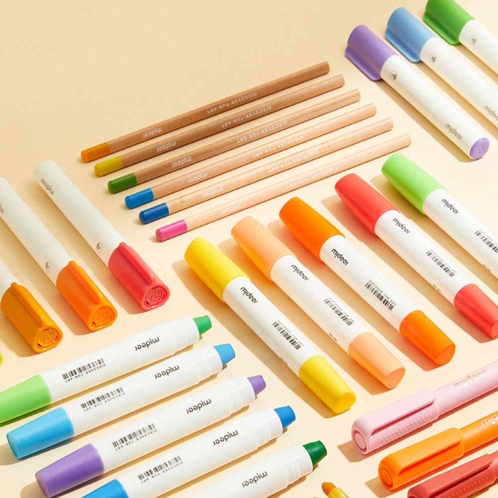Mideer - Kids Drawing Art Set with Carry-on Bag - Pink - 75pcs - Image 6
