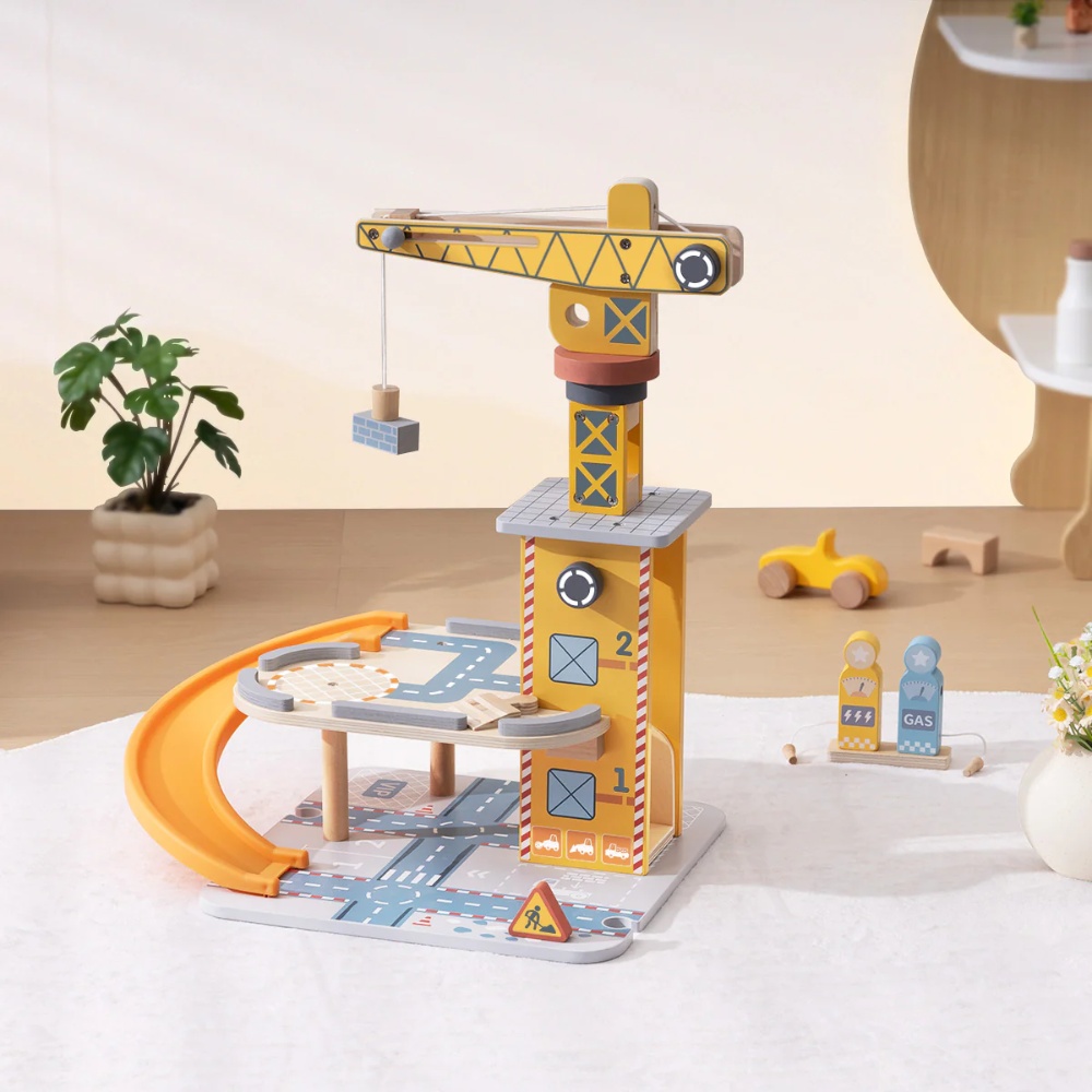 TookyToy - Pretend Play Port Crane Toy Set - 24 Pieces - Image 3
