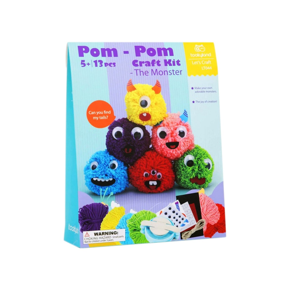 TookyToy - Pom Pom Craft Kit - The Monster - Image 5