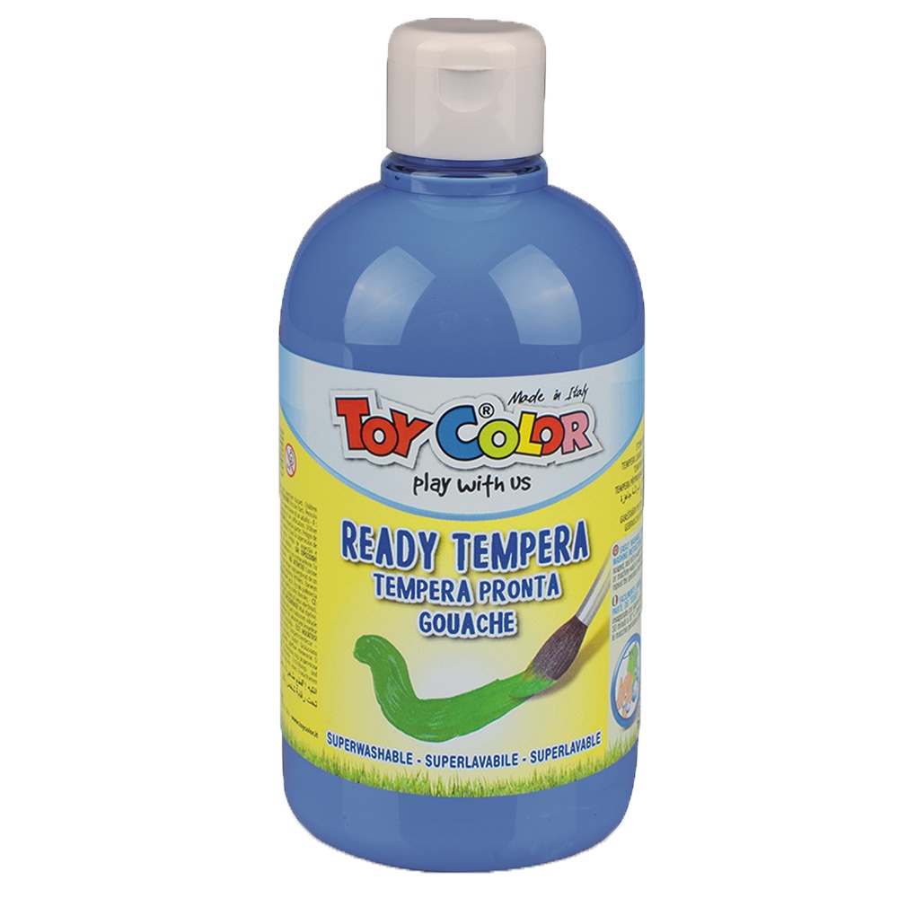 Toy Color - Superwashable Ready-Mix Tempera Paint for Kids - Pastel Shades - Bulk Pack 6 x 500ml - Image 7