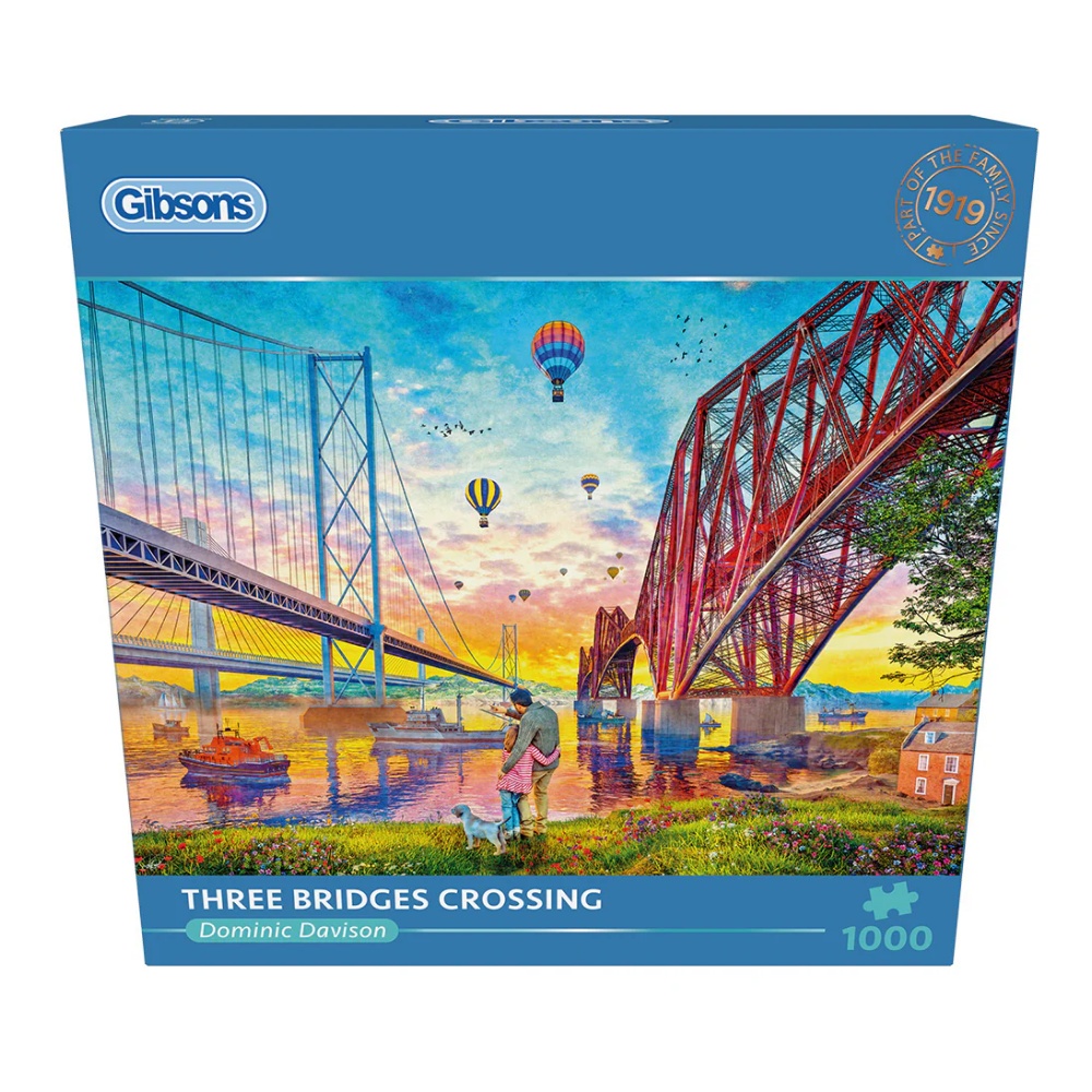 Gibsons - Three Bridges Crossing - 1000 Piece Jigsaw Puzzle - Image 5