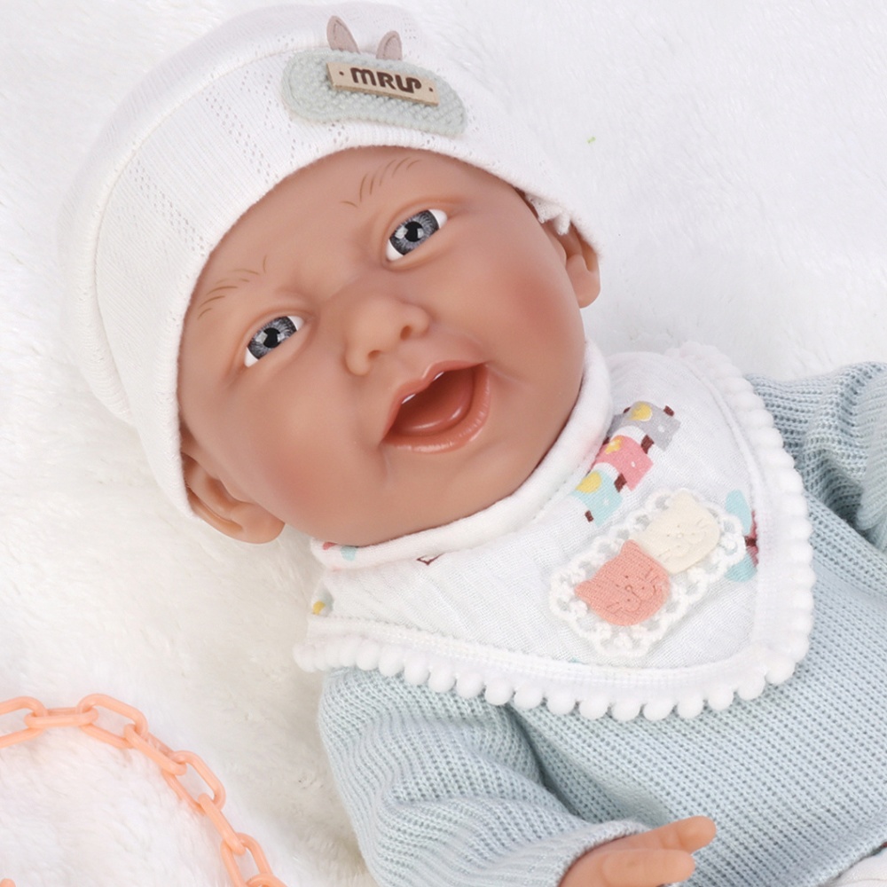 Baby Doll with Vinyl Body, Clothing & Bottle - 40cm - Image 3