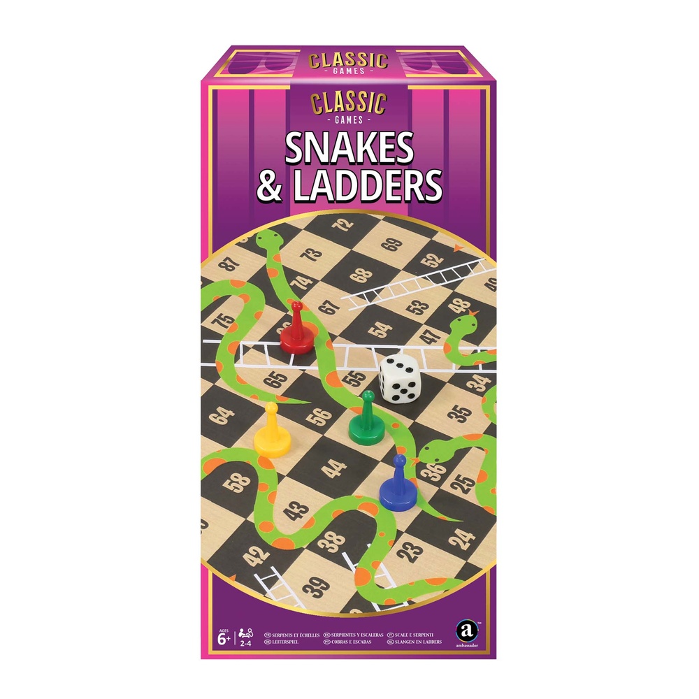 Ambassador - Classic Games - Snakes & Ladders Game-**