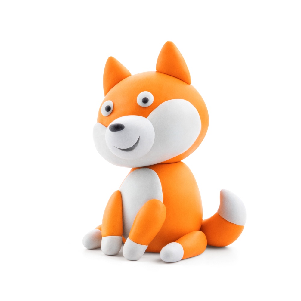Hey Clay - Modelling Air-Dry Clay with Fun Interactive App - Shiba Inu, Spitz, Pug, Series Dog Story, 6 cans - Image 5