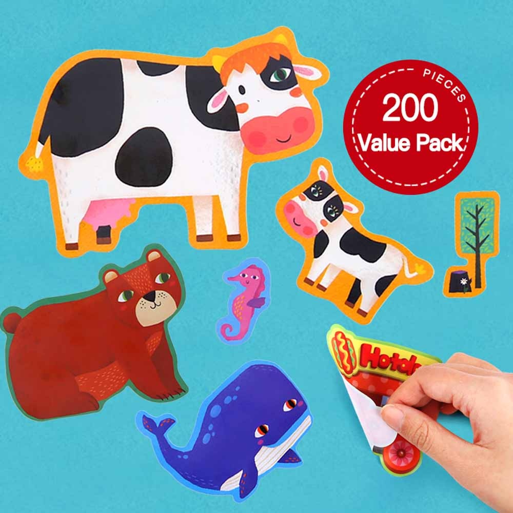 Jar Meló - Reusable Sticker Play Set - Animal Place - Image 2