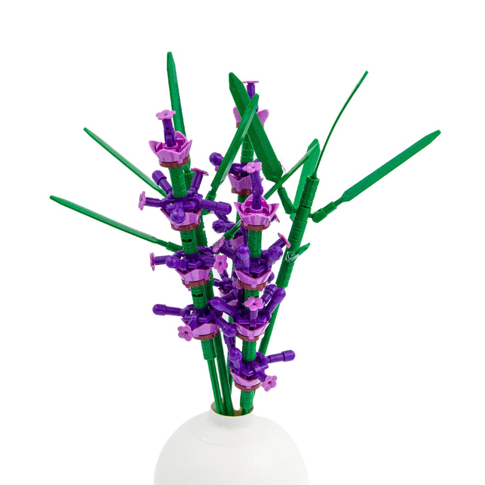 Sluban Building Set: Pleyerid - Flowers - Lavender - 258pcs - Image 4