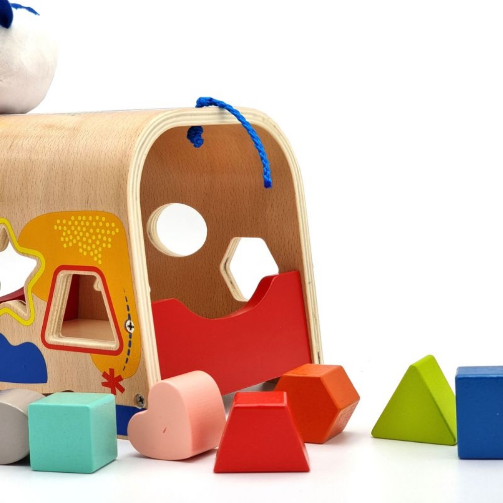 TookyToy - Wooden Shape Sorter with Blocks - Image 2
