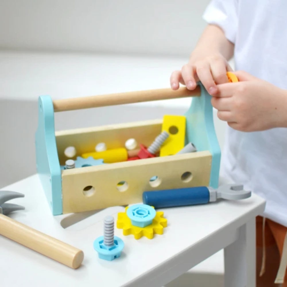 TookyToy - Pretend Play Take-Along Tool Box Toy Set - Image 2