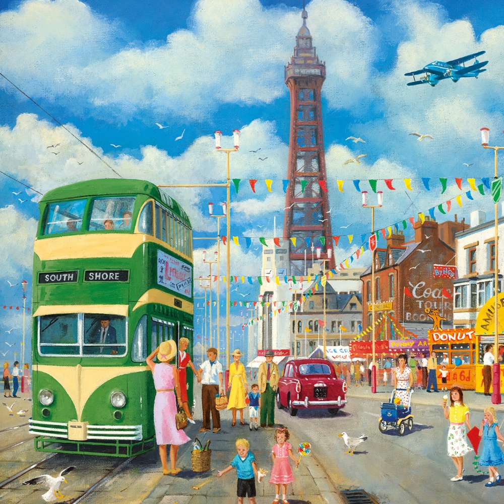 Gibsons - Blackpool Promenade - 1000 Piece Jigsaw Puzzle - Image 4